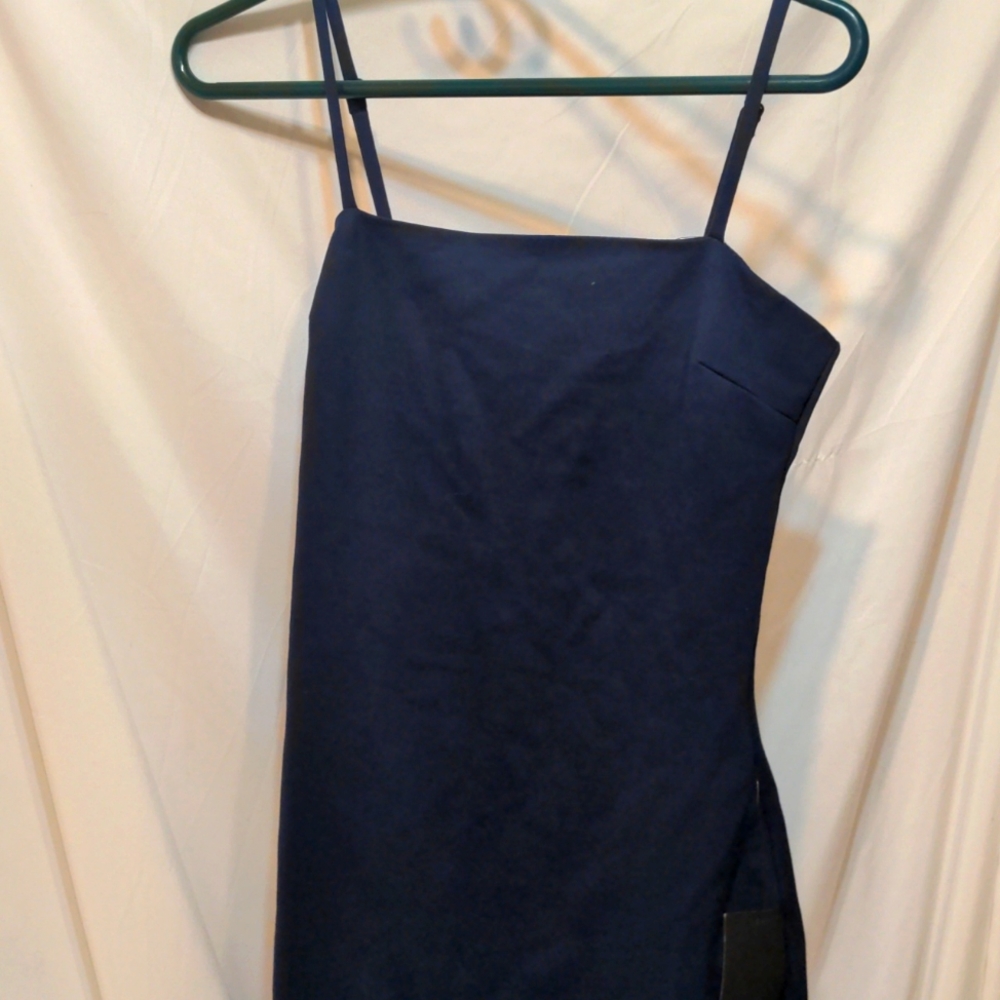 Lulu's Navy Blue Midi Dress